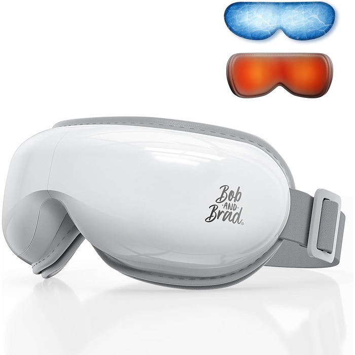 Масажер для очей BOB AND BRAD EyeOasis 3 Elite з підігрівом та охолодженням, маска для очей при мігрені, сухість очей, зняття стресу, покращення сну, подарунок для жінок та чоловіків