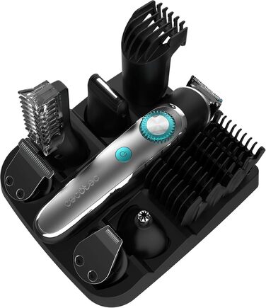 Триммер для тіла Cecotec Bartschneider PrecisionCare Multigrooming 6-в-1 з акумулятором. Насадки 3-20 мм, водонепроникність IPX7, 60 хв роботи, швидка зарядка