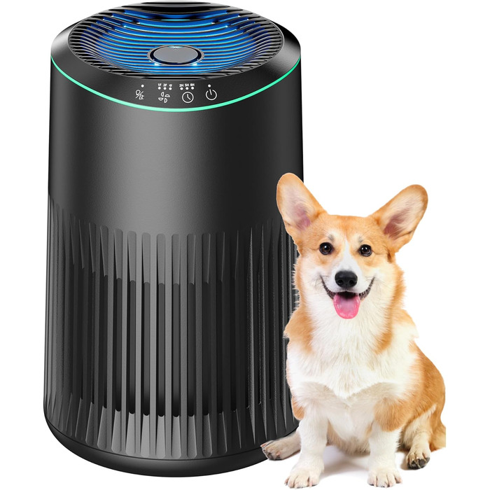 Повітряний фільтр для спальні, офісу, кімнати курця, для алергіків, білий, 1 шт., 3 режими