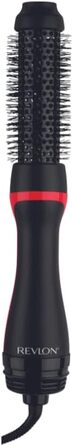 Одноступінчаста сушарка для підсилювачів коренів і стайлер, 3.8 см, Чорний / Рожевий 1.0 Круглий, Чорний
