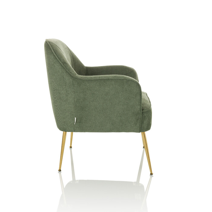 Крісло-релакс Тассос, тканина зелена, hjh LIVING