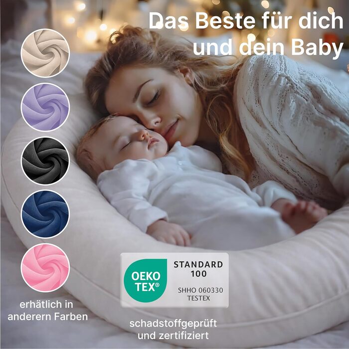 Подушка для вагітних ELONEO NEU для сну на боці, подушка для годування, XXL розмір, біла, знімний чохол, подушка для читання, пральна