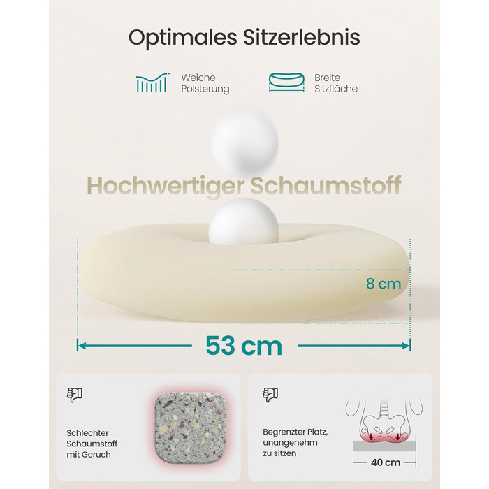 Офісне крісло SONGMICS ергономічне сітчасте, стілець для комп'ютера з регулюванням висоти та функцією гойдання, дихаюча оббивка, до 120 кг, сіро-голубий (OBN022GD01)
