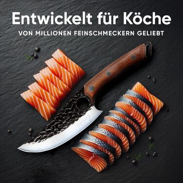 Ніж кухарський Matsato 15 см - оригінальний кухонний ніж для нарізання та подрібнення
