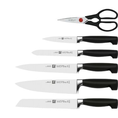 Набір ножів-підставок із 7 предметів, білий чотиризірковий Zwilling