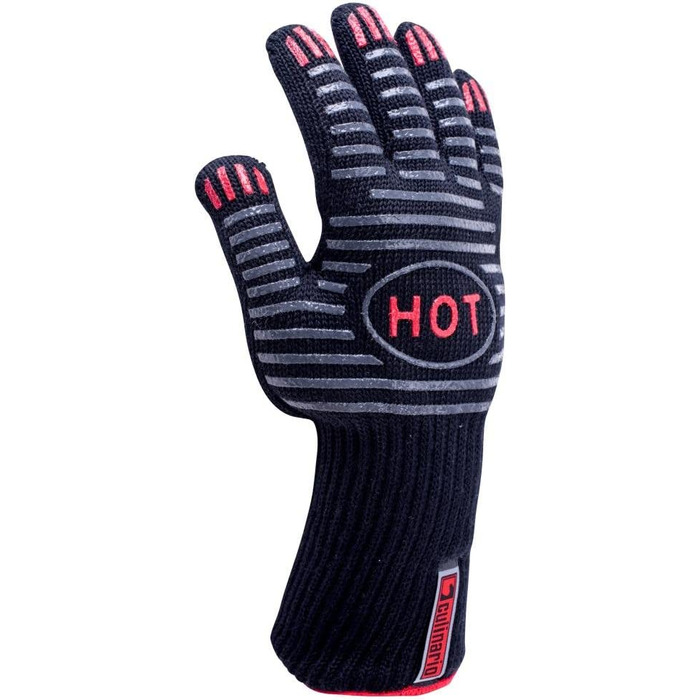 Термостійкі рукавички для гриля BBQ-Toro до 800°C чорні