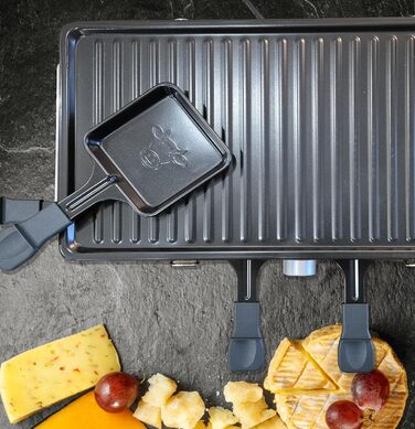 Ракета для фондю та грилю Raclette від Little Balance, прямокутна, 8 персон, 1400 Вт, дизайн 'Перець'