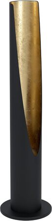 Торшер EGLO Barbotto: стильна металева лампа для дому, чорно-золота, з патроном GU10, з вимикачем