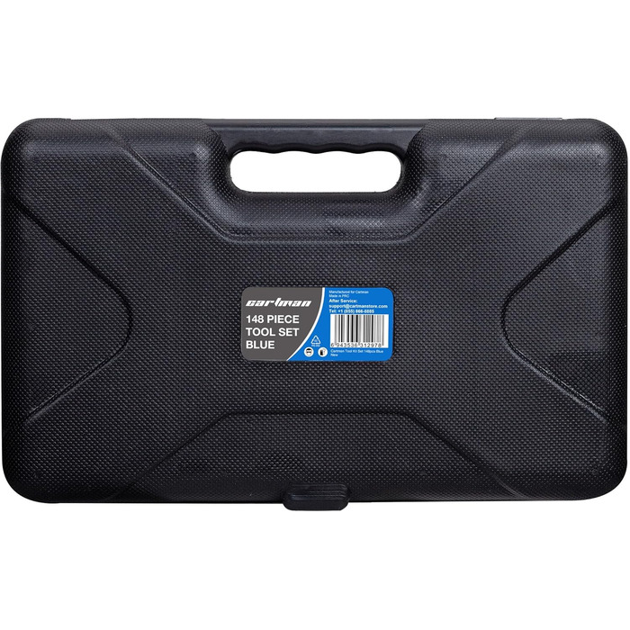 Набір інструментів CARTMAN 148 предметів для дому в пластиковому кейсі, синій