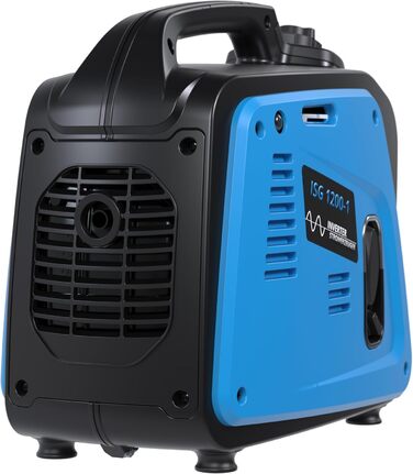 Güde Inverter Stromerzeuger ISG 2000-2: Інверторний генератор струму Güde ISG 2000-2 (2000 Вт, 4-тактний бензиновий двигун, 2.11/2.86 кВт, до 5.9 годин роботи, 4.1 л паливний бак, захист від перевантаження, ECO-режим, антивібраційні ніжки)