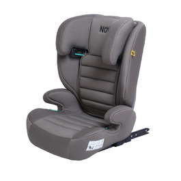 Дитяче крісло/автокрісло Novi Baby James Premium i-Size ISOFIX, від 3,5 до 12 років, від 100 до 150 см, регулюється до бустера, регульований по висоті підголівник, знімна спинка (сіро-коричнева)