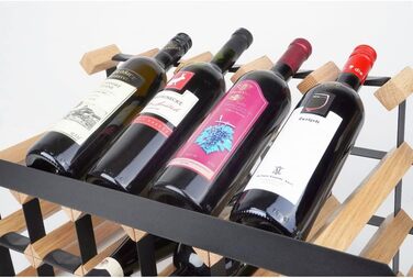 Стильна вітрина для вина RAXI™ Premium на 18 пляшок (дуб, 2 плятки)