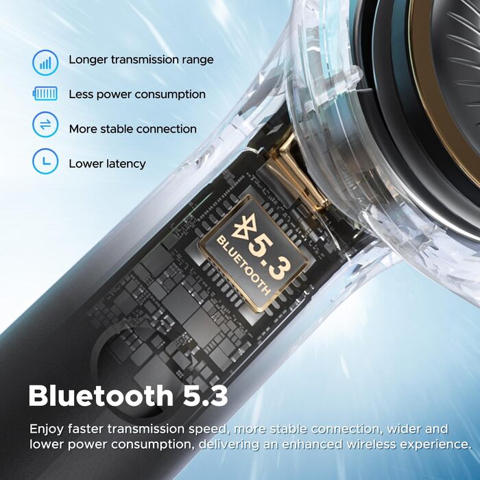 Навушники SoundPEATS Air4 Lite Hi-Res Bluetooth 5.3, 6 мікрофонів, 30 годин акумулятора, багатоточкові, чорний