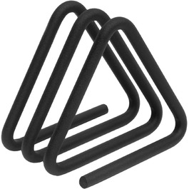 Тримач для серветок, для кухні, трикутний геометричний дизайн метал, застосувати домашню кухню ресторан для пікніка вечірка (чорний)