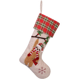 Різдвяна панчоха, прикраси для дому, подарунки, візерунок у вигляді лінивця, Різдвяний подарунок, шкарпетки, плюш