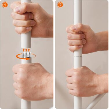 HOOBRO Стійка для одягу, підлого стояння, у вигляді дерева з 8 гачками та 2 круглими полицями, для одягу, капелюхів, сумок, вітальні, спальні, офісу, темно-коричневий/чорний