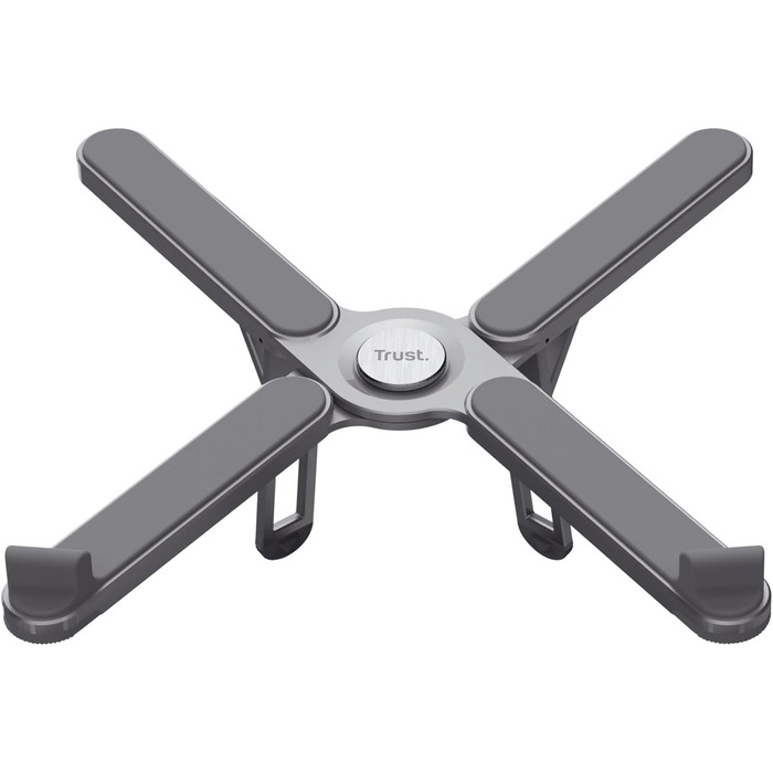 Підставка для ноутбука Trust Zeff, регульована висота, 16 дюймів, складна, чорна