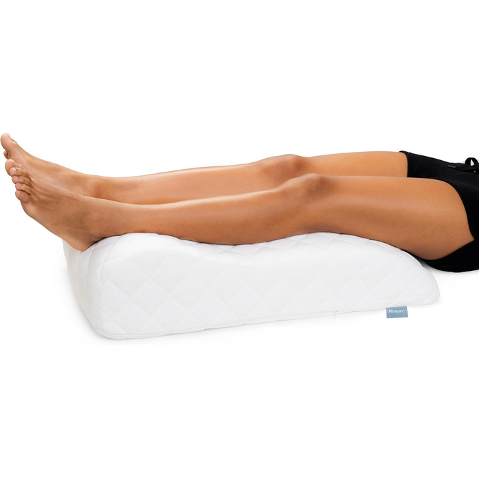 Подушка для підйому ніг XDREAM | Ергономічна, знімний чохол, сертифікат Öko-Tex, сіра