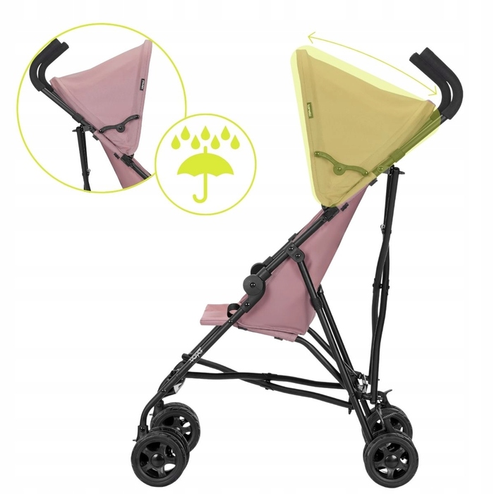 Дитячий візок-парасолька Lorelli VAYA, рожевий (вага 4,40 кг), складаний