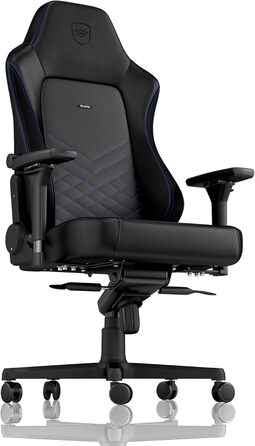 Крісло ігрове Noblechairs HERO - офісне крісло, стільниця з PU-шкіри, чорно-синій колір