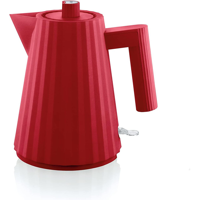 Електричний чайник Alessi Plissé MDL06/1RUK, 100 cl, червоний, з термопластичного матеріалу, 2400W, англійський штекер