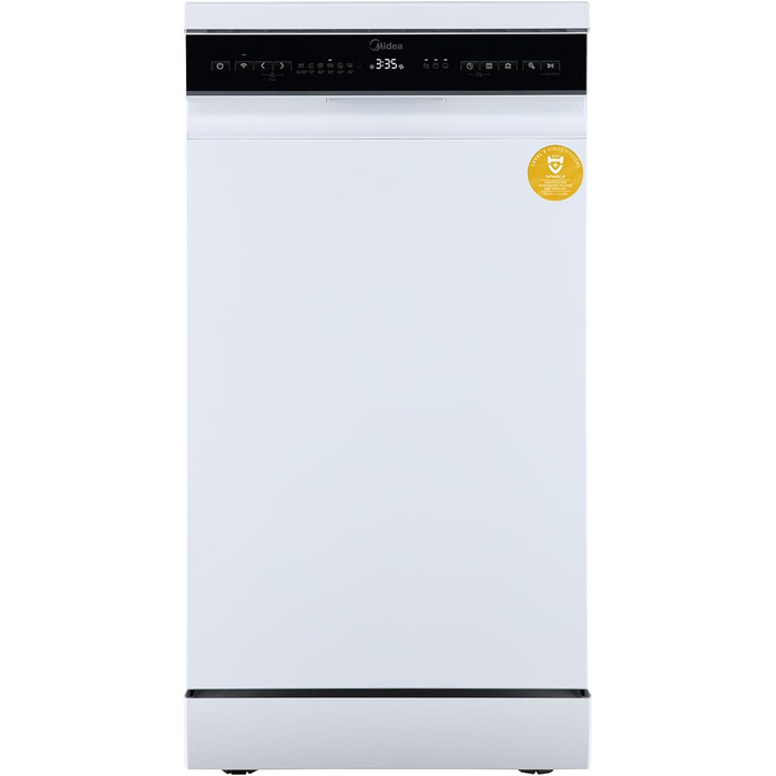 Посудомийна машина Midea SF 3.45N PRO: 9 комплектів, Inox, Wi-Fi, 47 dB, 3/6/9h таймер, 45 см