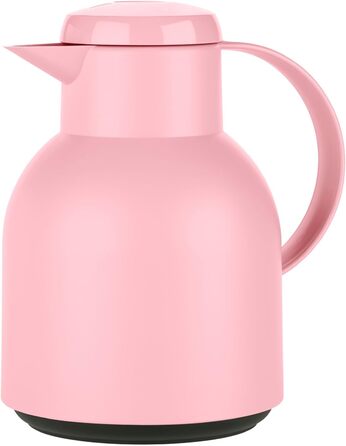 Термос Emsa Samba 1000 мл, білий прозорий, з термоізоляцією, Quick Press, 12 год гаряче, 24 год холодне