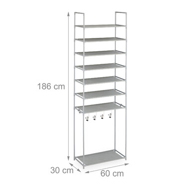 Полиця для взуття Relaxdays з 8 рівнями