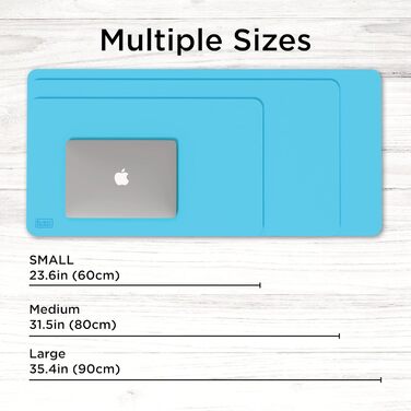 Килимок для миші та клавіатури Black+Decker Loch Ness Mid Size (16x32 дюйми) — захисний настільний organizer з екошкіри для геймінгу та офісу