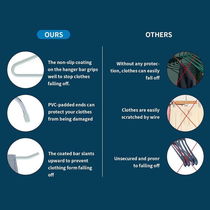 Металеві вішалки для штанів AIY05B (зелені, 20 шт.) - зручні та компактні