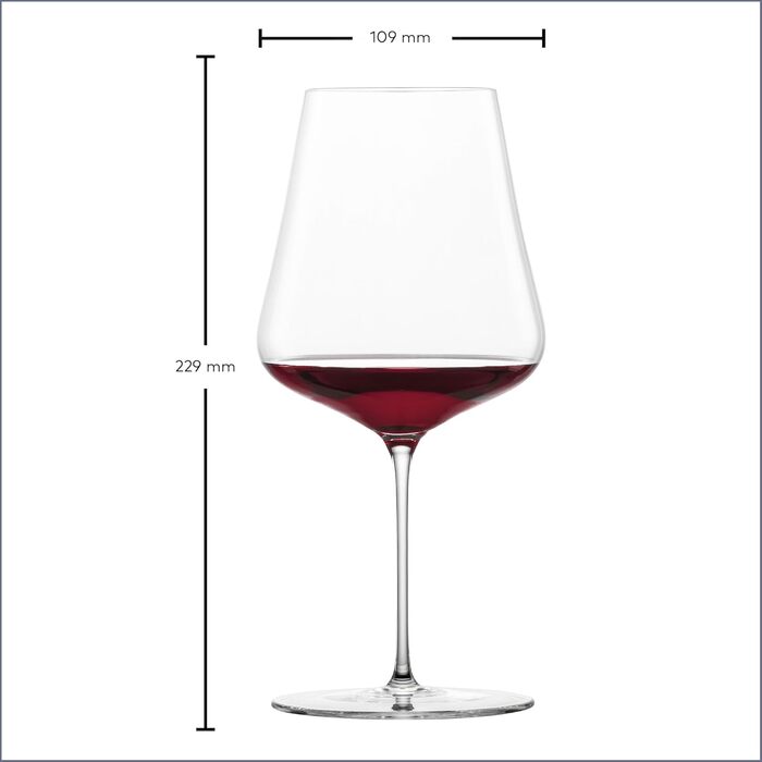 Набір келихів для червоного та білого вина Zwiesel Glas (2 шт.) - Tritan кришталь, стійкий до миття в посудомийній машині