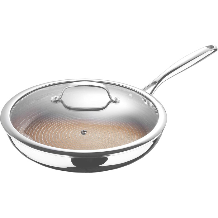 Набір сковорідок MasterPRO GIRO (20+24 см) з антипригарним покриттям ILAG, 3-шарове, індукційне, для духовки, без PFAS/PFOA/PTFE, з нержавіючою ручкою