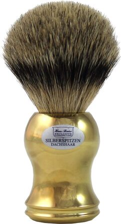 Ексклюзивна щітка для гоління Badger Hair Silvertip Gold