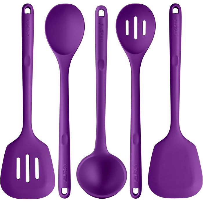 Набір кухонних аксесуарів U-Taste з силікону (5 шт.) - термостійкий, BPA-free, антипригарне покриття
