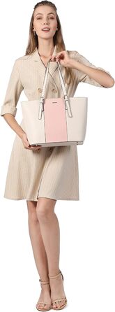 LOVEVOOK Набір сумок для жінок: гаманець, сумка через плече, сумка з ручкою, 3 шт., рожевий Y