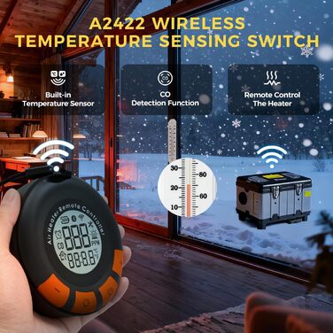 Дизельний опалювач 8kW з Bluetooth, автоматичний старт/стоп, для вантажівок та фургонів (Tb10pro)