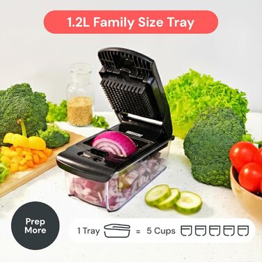 Набір для нарізки овочів та фруктів 4-в-1 (білий) - спіралізатор, нарізчик, тертка, нарізчик цибулі