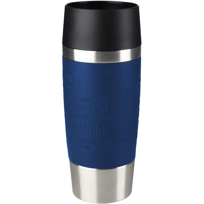 Термокружка Emsa Travel Mug Classic 360 мл, з клапаном Quick-Press, не протікає, для кави та напоїв, 513361