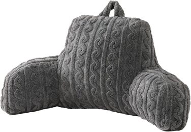 Підголовник Aimuan для відпочинку в ліжку з підтримкою спини та підлокітниками (сірий)