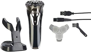 Суха бритва Sichler Men's Care Dry Shaver акумуляторна бритва 2-в-1 з точним тримером і 3D-бритвеними головками, IPX6 (бритви, чоловічі бритви, машинки для стрижки)