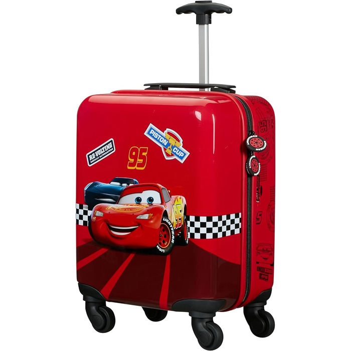 Дитяча валіза Samsonite Spinner XS 23,5 л 33x20x45 см з машинками червона