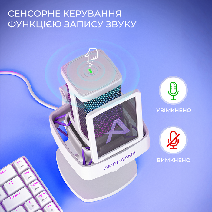 USB мікрофон Fifine Q8PRO White