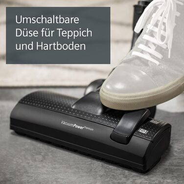 Пылесос Siemens Staubsauger Z 3.0 extreme power VSZ3XTRM11: мощний, для твердих підлог та килимів, XXL насадка для шерсті тварин, 850 Вт, чорний