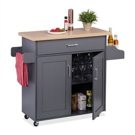 Візок кухонний Relaxdays з робочою поверхнею