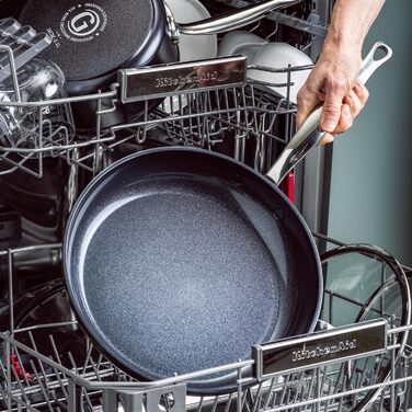 Сковорода GreenPan Barcelona з антипригарним покриттям Ceramic, 30 см, 4.8 л з кришкою, чорна