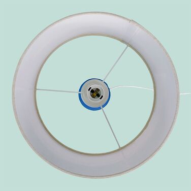 Лампа настільна Relaxdays з оксамитом та льоном