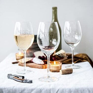 Келих для білого вина з гравіюванням персоналізується з ім'ям-Келих для вина з гравіюванням по імені персоналізується за допомогою тексту, різних дизайнів і шрифтів (4)