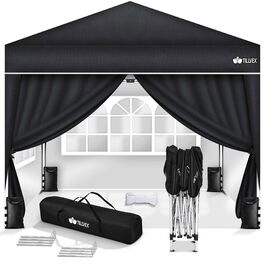 колір: 3 x 3 метри, чорний, з 4 стінами