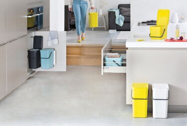 Відро для сміття м'ятне 12 л Sort&Go Brabantia