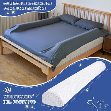 Бортик для ліжка дитячий захисний Bettgitter, білий, знімний, з машинним пранням - захист від випадання для немовлят та дорослих